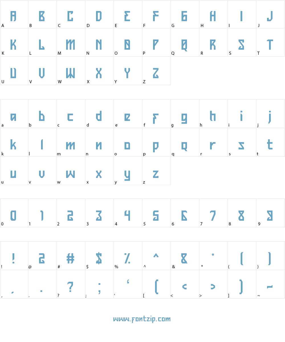 Belltrain Regular Font Character